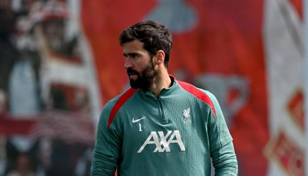 Alisson em atuação pelo Liverpool. Foto: Divulgação / Liverpool